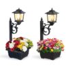 Lot de 2 Lampadaire Vintage – Effet Manoir