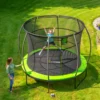 Trampoline Extérieur SpringJoy 305 — Filet de Sécurité Inclus